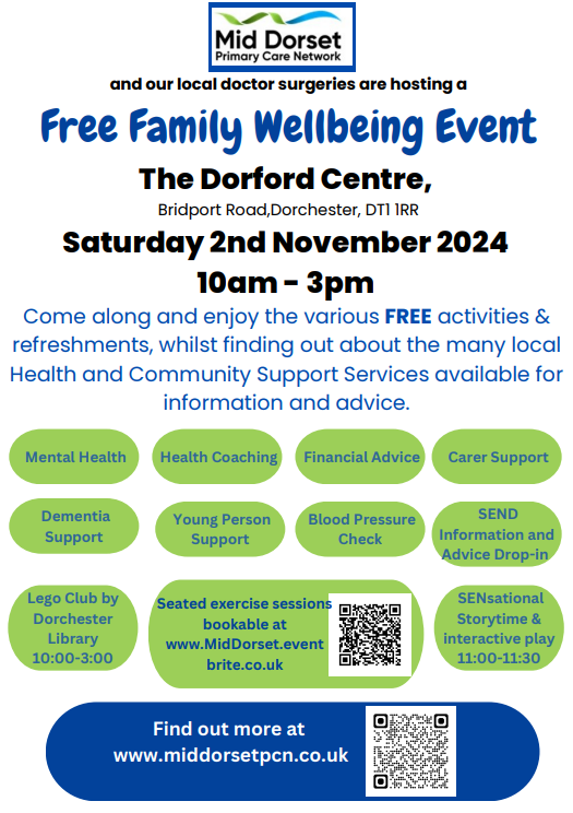 Family Wellbeing Event Poster